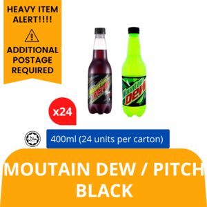 Image of Moutain Dew / Pitch Black 400mlX24 from Supplybunny.com