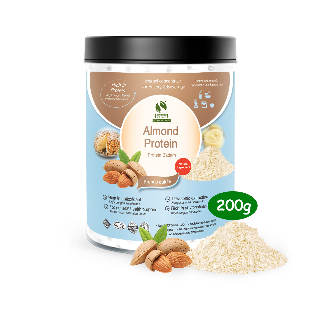 Almond Protein Powder (200g) — HORECA Suppliers Supplybunny