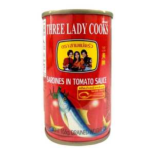 Image of Three Lady Sardines in Tomato Sauce 93gm/can (sold per can) from Supplybunny.com