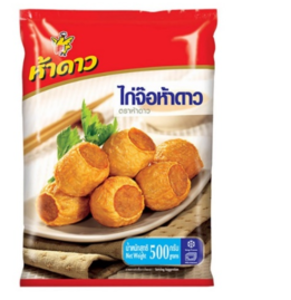 Image of Five Star - Chicken Roll Kai Jor 500gm/pack (sold per pack) from Supplybunny.com