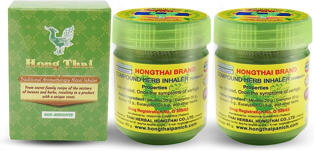 Hong Thai - Herbal Inhaler (Formula 2) 40gm/bottle (sold per bottle ...