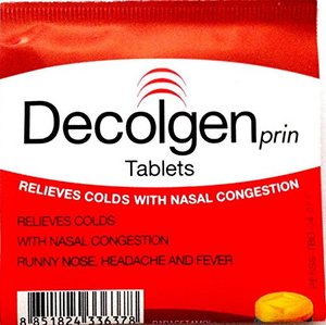 Image of Decolgen - Relieves Colds With Nasal Congestion 4 tablets/pack (sold per pack) from Supplybunny.com