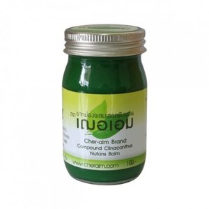 Image of Cheraim Clinacanthus nutans Balm Herb Green Balm 65gm/bottle (12 bottle per bag) from Supplybunny.com