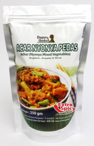 Image of Achar Nyonya Mix Vegetables - Extra Spicy 250g/pack (24 packs per carton) from Supplybunny.com