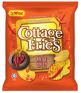 Image of WISE Cottage Fries Hot & Spicy 60gm/pack (36 packs per carton) - GBA P.Code: WS503 from Supplybunny.com