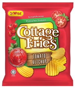 Image of WISE Cottage Fries Tomato Ketchup 60gm/pack (36 packs per carton) - GBA P.Code: WS502 from Supplybunny.com