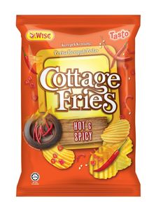 Image of WISE Cottage Fries Hot & Spicy 150gm/pack (24 packs per carton) - GBA P.Code: WS602 from Supplybunny.com