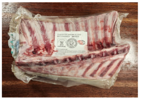 Image of AUS Lamb Rack with Backbone Sliced Steak Cut 1cm (sold per weighing) from Supplybunny.com