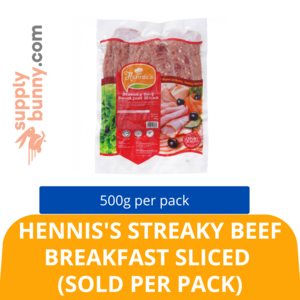 Image of Hennie's Streaky Beef Breakfast Sliced 500g/pack (sold per pack) from Supplybunny.com