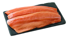 Image of Frozen Atlantic Salmon Fillet with Skin (sold per kg) from Supplybunny.com