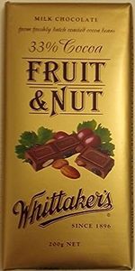 Image of WHITTAKER'S Blocks Fruit & Nut 200gm/pack (14 packs per carton) - GBA P.Code: WTK10008 from Supplybunny.com