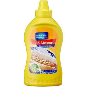 Image of American Garden Yellow Mustard Squeezable 397gm/bottle (sold per bottle) from Supplybunny.com