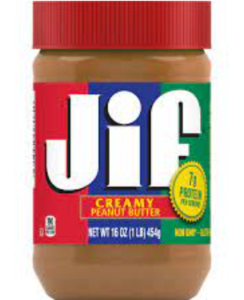 Image of JIFF Peanut Butter Creamy 16oz/bottle (12 jar per carton) GBA P.Code: SM2005 from Supplybunny.com
