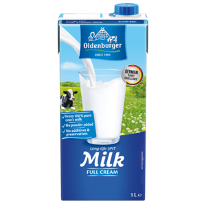 Image of Oldenburger Longlife UHT Full Cream 1kg/pack (12 packs per carton) from Supplybunny.com