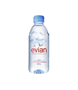 Image of Evian Mineral Water 330ml PLASTIC (24 bottles per carton) from Supplybunny.com