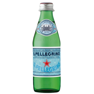 Image of San Pellegrino Sparkling Natural Mineral Water GLASS (Crown Cap) 500ml/bottle (24 bottles per carton) from Supplybunny.com