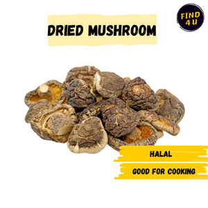 Image of Halal Dried Shitake Mushroom 1kg (sold per pack) from Supplybunny.com
