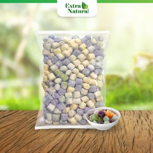 Image of [Extra Natural] Frozen Four Colour Dessert Q Ball (Big) 1kg/pack (sold per pack) from Supplybunny.com