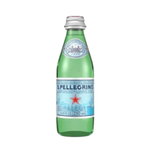 Image of San Pellegrino Sparkling Natural Mineral Water GLASS (Stelvin Cap) 250ml/bottle (24 bottles per carton) from Supplybunny.com