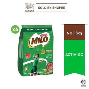 Image of MILO Activ-Go Powder Softpack 1.8kg/pack x 6 packs per carton (Sold per Carton) from Supplybunny.com