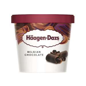Image of Häagen-Dazs Belgian Chocolate Ice Cream 100ml/Mini Cup (12 cups per carton) Imported from France GBA P.Code: HD2101 from Supplybunny.com
