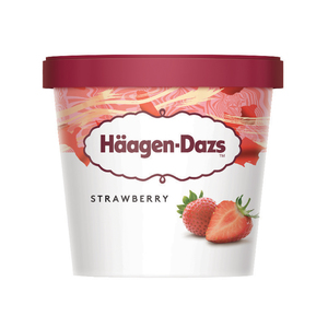 Image of Häagen-Dazs Strawberry Ice Cream 100ml/Mini Cup (12 cups per carton) Imported from France GBA P.Code: HD2005 GBA P.Code: HD2105 from Supplybunny.com