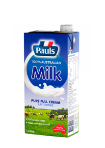 Image of Paul's UHT Pure Milk 1L/pack (12 packs per carton) from Supplybunny.com