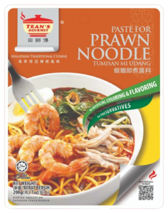 Image of Tean's Gourmet Paste For Prawn Noodle 200g/pack (48 packs per carton) from Supplybunny.com