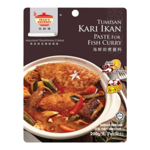 Image of Tean's Gourmet Paste For Fish Curry 200g/pack (48 packs per carton) from Supplybunny.com