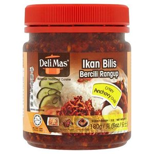 Image of Delimas Sambal Rangup Ikan Bilis 180g/jar (24 jars per carton) from Supplybunny.com