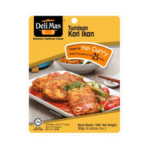 Image of Delimas Tumisan Kari Ikan 120g/pack (48 packs per carton) from Supplybunny.com