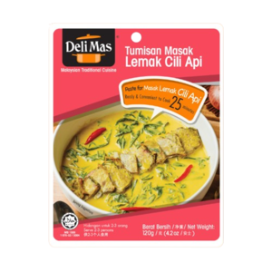 Image of Delimas Tumisan Masak Lemak Cili Api 120g/pack (48 packs per carton) from Supplybunny.com