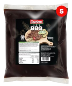 Image of Gardens Hickory Smoke BBQ Sauce 1kg/pack (12 packs per carton) from Supplybunny.com