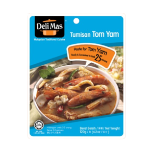 Image of Delimas Tumisan Tom Yam 120g/pack (48 packs per carton) from Supplybunny.com