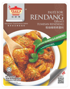 Image of Tean's Gourmet Paste For Rendang (Meat) 200g/pack (48 packs per carton) from Supplybunny.com