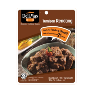 Image of Delimas Tumisan Rendang 120g/pack (48 packs per carton) from Supplybunny.com