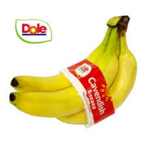 Image of Dole Banana 13kg/carton (5+ bunches per carton) from Supplybunny.com