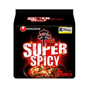 Image of NONG SHIM Shin Super Spicy Ramyun 120gm/pack (40 packs per carton) MADE IN KOREA - GBA P.Code: NS11008 from Supplybunny.com