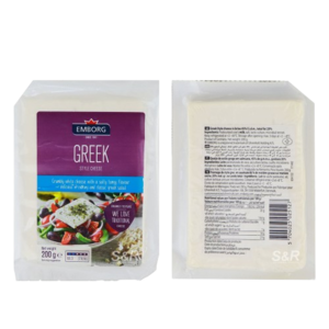 Image of Emborg Greek Style Cheese 200g x 12 (sold per carton) from Supplybunny.com