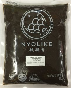 Image of Nyolike Western Black Pepper Sauce 1kg/pack (sold per pack) from Supplybunny.com