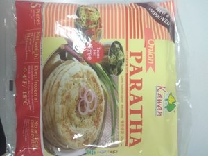 Image of KFM Onion Roti Paratha 5pieces/pack (24 packs per carton) from Supplybunny.com