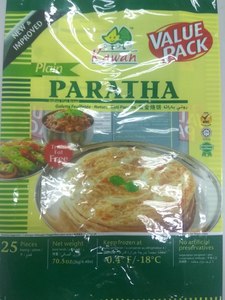 Image of KFM Original Roti Paratha - Value Pack 25pieces/pack (8 packs per carton) from Supplybunny.com